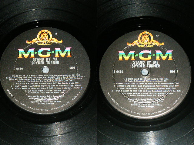 画像: SPYDER TURNER - STAND BY ME ( Ex++/Ex : BB )  / 1967 US AMERICA ORIGINAL MONO Used LP 