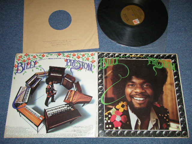 画像1: BILLY PRESTON -  MUSIC IS MY LIFE ( Matrix # A&M SP 3547 RE-1 T1/ A&M SP 3548 RE-1 T1)( Ex++/Ex+++ ; EDSP )  /  1972 US AMERICA ORIGINAL "BROWN Label" Used LP 