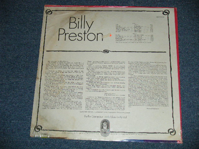 画像: BILLY PRESTON -   BILLY PRESTON  ( SEALED)  /  1969 US AMERICA ORIGINAL "BRAND NEW SEALED" LP