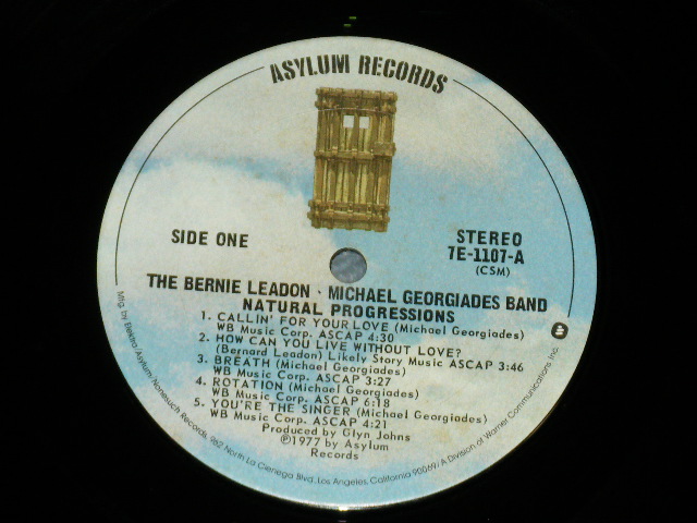 画像: BERNIE LEADON + MICHAEL GEORGIADES - NATURAL PROGRESSION  (Ex+/Ex+++ )  / 1977 US AMERICA  ORIGINAL Used LP  