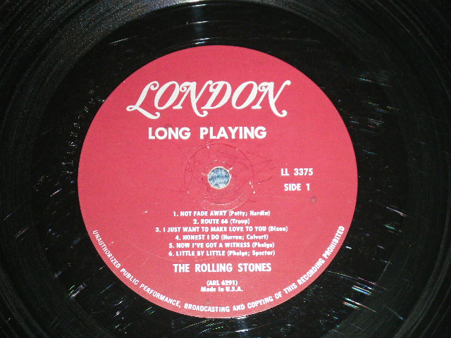 画像: ROLLING STONES - ENGLAND'S NEWEST HIT MAKERS (Matrix #A)ARL-6291-T1 B)ARL-6292 -T1)  "TERRE HAUTE Press")(Ex++/Ex++ Looks:Ex+) / 1964 US AMERICA ORIGINAL 1st Press "MAROON with UN-BOXED LONDON Label" "2nd Press JACKET with GLOSSY" MONO Used LP