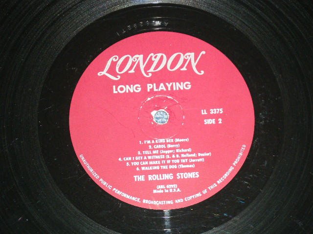 画像: ROLLING STONES - ENGLAND'S NEWEST HIT MAKERS  ( Matrix # A: ARL-6291-T2  ▵6645   B: ARL-6292 -T3  ▵6645-x)( Ex++/Ex++ Looks:Ex- STMPOBC) / 1964 US AMERICA ORIGINAL MONO 1st Press "MAROON with UN-BOXED LONDON" Label Used LP