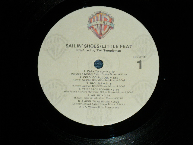 画像: LITTLE FEAT -  SAILIN' SHOES (Matrix # BS-1-2600-WW3 BS-2-2600-WW2  ) ( Ex+/MINT-, Ex+++ Looks:Ex+) / 1978 Version US AMERICA ORIGINAL "3rd Press  Label"   Used LP