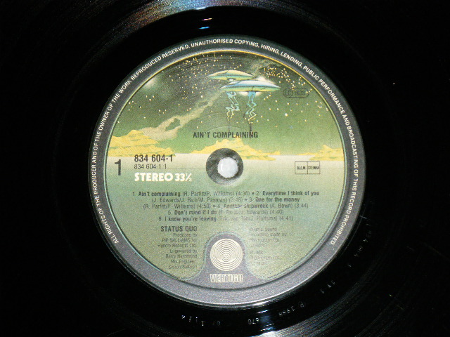 画像: STATUS QUO -  AIN'T COMPLAINING   ( Ex++/MINT- ) / 1988 UK ENGLAND ORIGINAL Used LP 