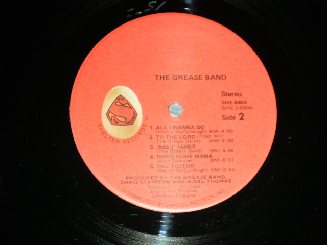 画像: GREASE BAND - THE GREASE BAND  ( Ex++/Ex+++-)  / 1971  US AMERICA ORIGINAL Used LP