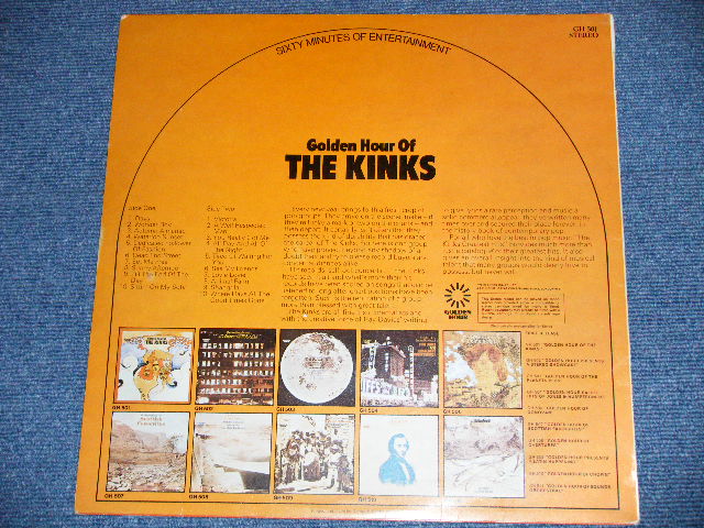 画像: THE KINKS -  GOLDEN HOUR OF THE KINKS ( Ex+/Ex+++ ) / 1969(?)  UK ENGLAND ORIGINAL Used LP 
