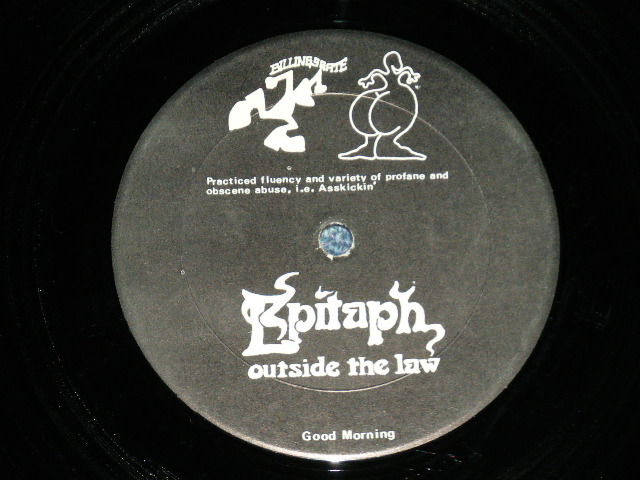 画像: EPITAPH - OUTSIDE THD LAW  ( Ex-/Ex++, Ex+++ : Cutout ) / 1974 US AMERICA INDIES ORIGINAL Used LP 