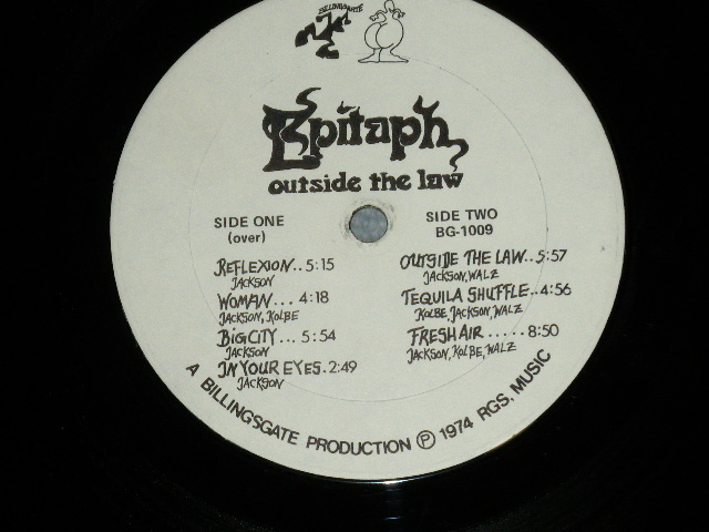 画像: EPITAPH - OUTSIDE THD LAW  ( Ex-/Ex++, Ex+++ : Cutout ) / 1974 US AMERICA INDIES ORIGINAL Used LP 