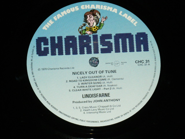 画像: LINDISFARNE -  NICELY OUT OF TUNE ( MINT-/MINT-)    / 1980's  UK ENGLAND REISSUE  Used LP 