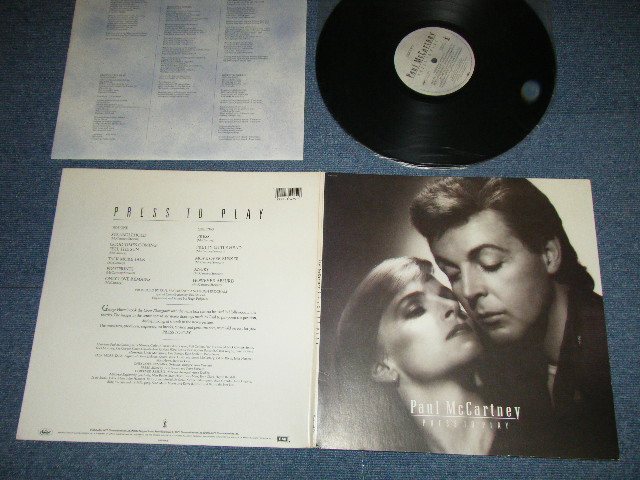 画像1: PAUL McCARTNEY of THE BEATLES - PRESS TO PLAY ( Ex+++/MINT-)  / 1986 US AMERICA  ORIGINAL Used LP