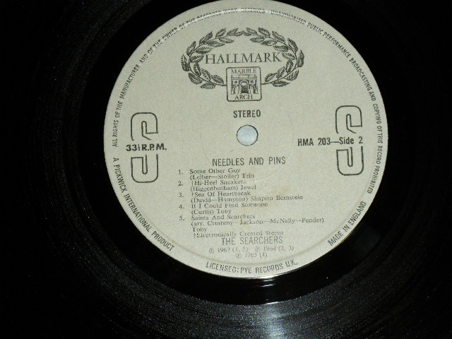 画像: THE SEARCHERS -  NEEDLES & PINS  ( MINT-/MINT)  / 1970'S  UK ENGLAND REISSUE Used LP 