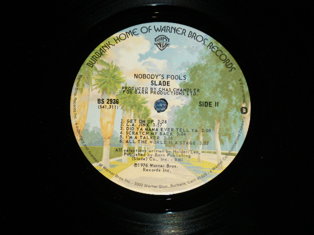 画像: SLADE - NOBODY'S FOOLS   ( Ex+++/Ex+++-)  / 1976  US AMERICA ORIGINAL Used LP