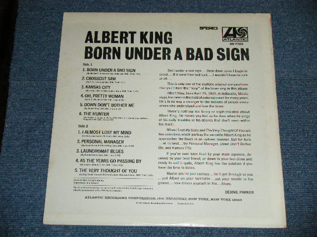 画像: ALBERT KING - BORN UNDER A BAD SIGN(Ex++/MINT- )  /  1970's  US AMERICA REISSUE Used LP