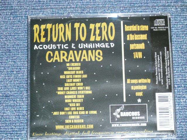 画像: The CARAVANS -  RETURN TO ZERO  ( NEW ) / 2001  UK ENGLAND  ORIGINAL "BRAND NEW"  CD   