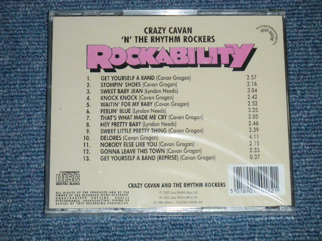画像: CRAZY CAVAN 'N' THE RHYTHM  ROCKERS - ROCKABILITY ( SEALED) / 2002  UK ENGLAND "BRAND NEW Sealed"  CD   