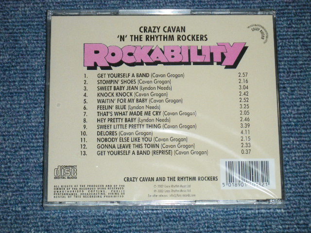 画像: CRAZY CAVAN 'N' THE RHYTHM  ROCKERS - ROCKABILITY ( SEALED) / 2002  UK ENGLAND "BRAND NEW Sealed"  CD   