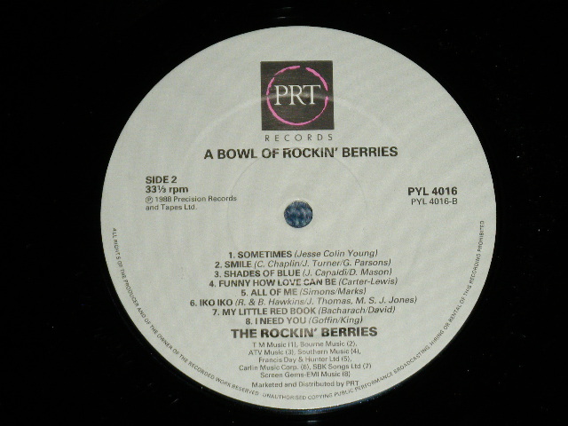 画像: ROCKIN' BERRIES - THE BEST OF : ABOWL OF ( NEW ) / 1988 UK ENGLAND ORIGINAL "BRAND NEW" LP 