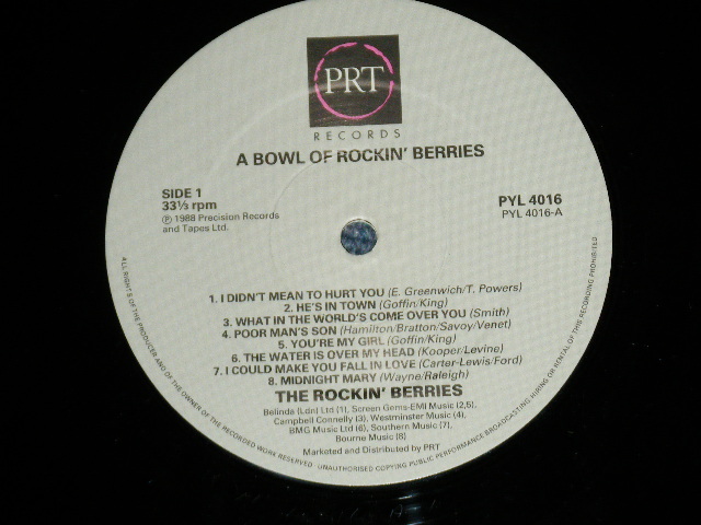 画像: ROCKIN' BERRIES - THE BEST OF : ABOWL OF ( NEW ) / 1988 UK ENGLAND ORIGINAL "BRAND NEW" LP 