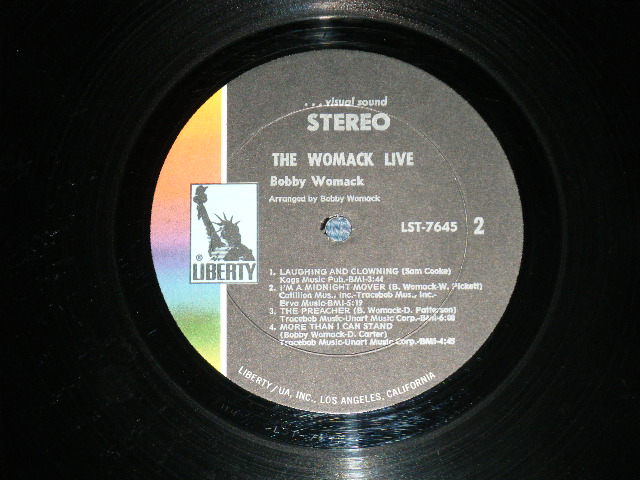 画像: BOBBY WOMACK - THE WOMACK LIVE ( Ex+/Ex+++)   / 1971 US AMERICA ORIGINAL Used LP 