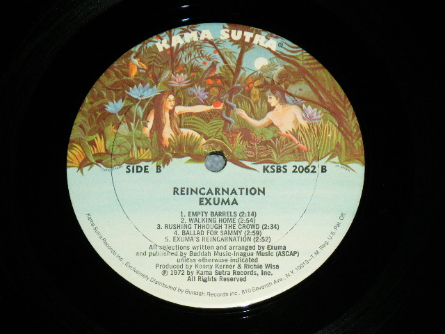 画像: EXUMA - REINCARNATION / 1972 US AMERICA ORIGINAL Used LP 