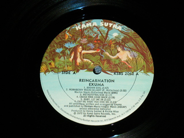 画像: EXUMA - REINCARNATION / 1972 US AMERICA ORIGINAL Used LP 