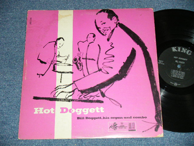 画像1: BILL DOGGETT -  HOT DOGGETT (VG+++/Ex+ Looks:Ex-) / 1957  US AMERICA ORIGINAL "BLACK with SILVER Print & KING Logo on TOP  Label" MONO Used LP 