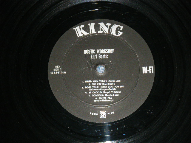 画像: EARL BOSTIC - DANCE MUSIC FROM BOSTIC WORK SHOP (Ex+/Ex++ ) / 1959 US ORIGINALMONO Used LP 