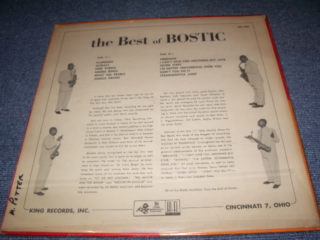 画像: EARL BOSTIC - THE BEST OF ( 1st ALBUM ON 12inch LP ) / 1956 US ORIGINAL MONO Used LP 