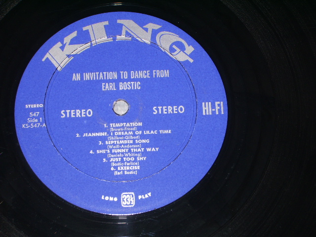 画像: EARL BOSTIC - INVITATION TO DANCE with EARL BOSTIC / 1959 US ORIGINAL STEREO Used LP 