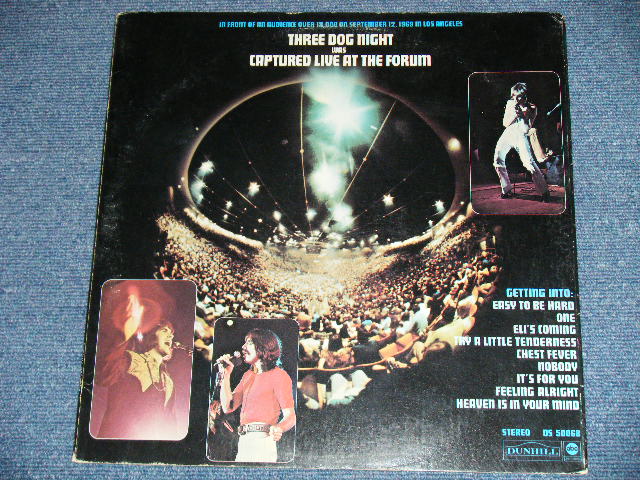 画像: THREE DOG NIGHT  - CAPTURED LIVE AT THE FORUM (  Matrix # A-1C/ B-1C )  ( Ex+/Ex+++ ) / 1969 US AMERICA ORIGINAL Used LP 