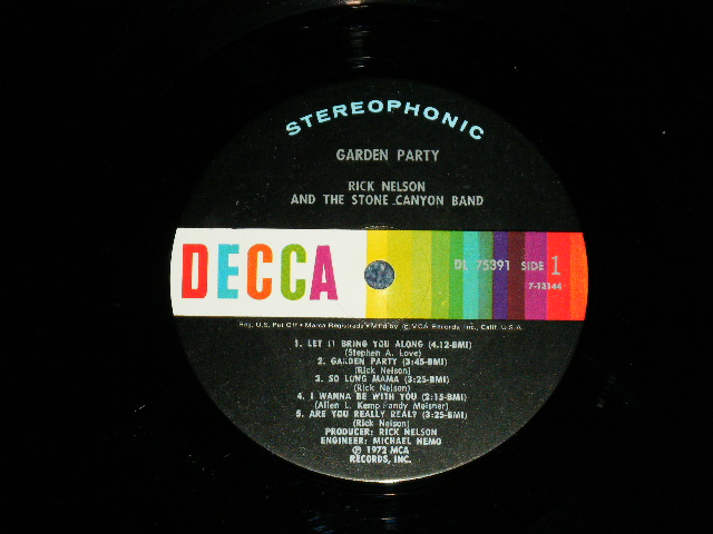 画像: RICK NELSON - BRIGHT LIGHTS & COUNTRY MUSIC (Ex++/Ex++ Looks:Ex+++)   / 1966 US AMERICA  ORIGINAL STEREO Used LP  