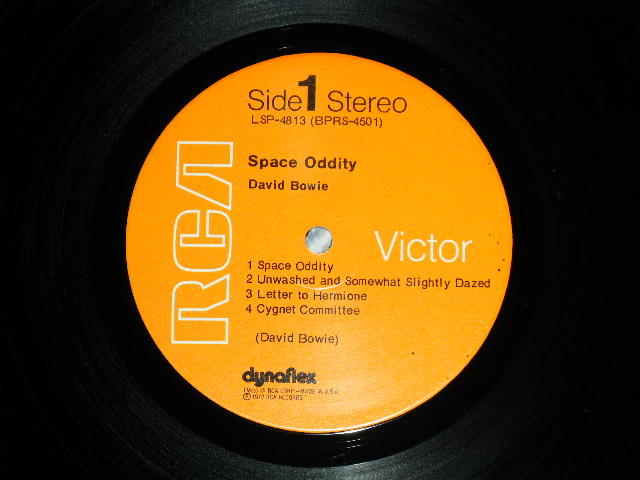 画像: DAVID BOWIE - SPACE ODDITY ( With POSTER & INSERTS ) ( Matrix # BPRS-4501-1S-A2A / BPRS-4502-1S-A2 O  / 1972 US AMERICA   ORIGINAL Used LP 