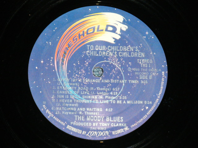 画像: The MOODY BLUES - TO OUR CHILDREN'S CHILDREN’S CHILDREN ( Ex++/Ex+++)  / 1971 Version?? US AMERICA "3rd Press DARK BLUE Label"  Used LP 