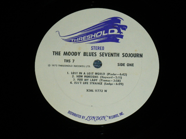 画像: The MOODY BLUES - SEVENTH SOJOURN  ( MATRIX # ZAL 11772-8 W 2/ZAL 11773-7 W 1 )( Ex+/Ex+++ )  / 1971 US AMERICA ORIGINAL 1st Press "WHITE with PURPLE Print Label"   Used LP