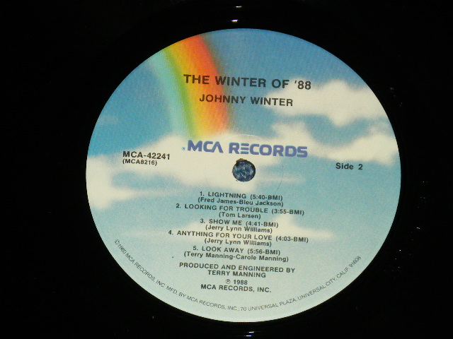 画像: JOHNNY WINTER -  THE WINTER OF '88 ( Ex+++MINT) / 1988 US AMERICA ORIGINAL Used LP 