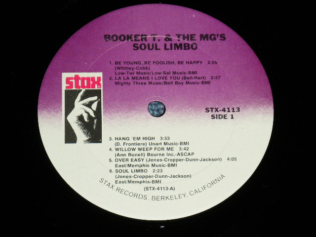 画像: BOOKER T.& THE MG'S - SOUL LIMBO ( MINT/MINT) / 1980's  US AMERICA  REISSUE Used  LP 