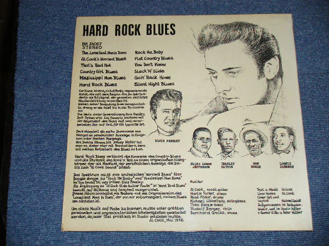 画像: AL COOK - HARD ROCK BLUES ( With AUTOGRAPHED SIGNED 直筆サイン入り) ) ( Ex++/Ex+++)   / 1976 AUSTRALIA  ORIGINAL  Used LP 