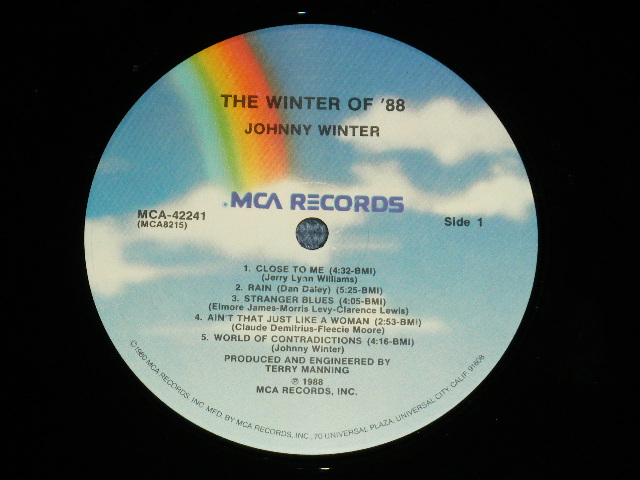 画像: JOHNNY WINTER -  THE WINTER OF '88 ( Ex+++MINT) / 1988 US AMERICA ORIGINAL Used LP 