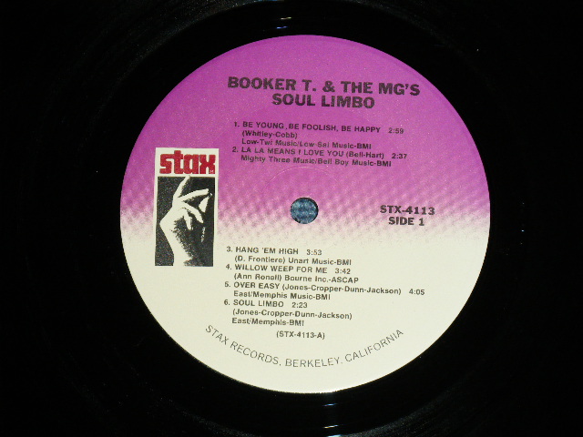 画像: BOOKER T.& THE MG'S - SOUL LIMBO ( Ex+++/MINT-) / 1980's  US AMERICA  REISSUE Used  LP 