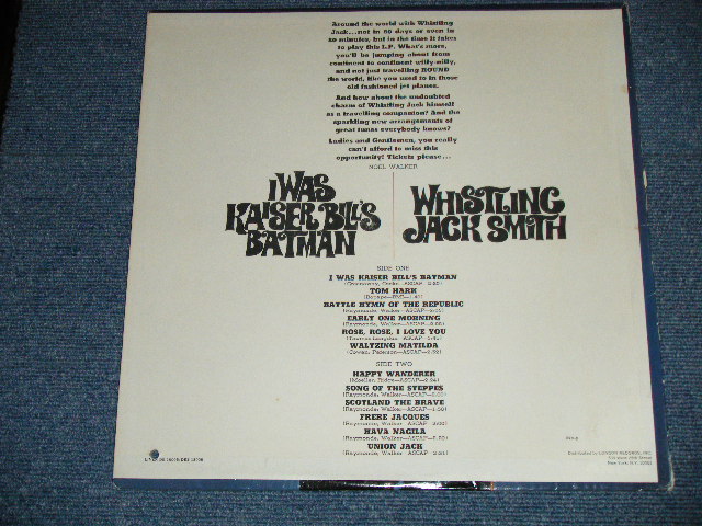 画像: WHISTLING JACK SMITH - I WAS KAISER BILL'S BATMAN  ( Ex++/Ex+++  BB)   /  1967 US AMERICA ORIGINAL STEREO Used  LP