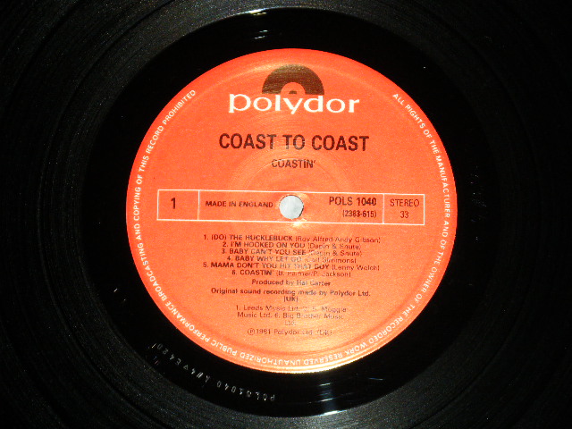 画像: COASTIN' ( UK NEO -R&R Doo Wop) - COAST TO COAST  ( MINT-/MINT- )  /  1981 UK ENGLAND  ORIGINAL Used LP  