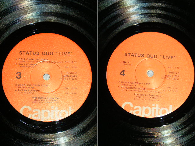 画像: STATUS QUO -  LIVE  ( Ex++/MINT- ) / 1977  US AMERICA ORIGINAL Used LP 2-