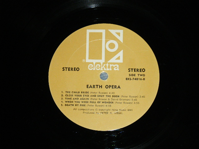 画像: EARTH OPERA -  EARTH OPERA ( Ex/Ex+)  / 1968  US AMERICA ORIGINAL "GOLD Label" Used LP 