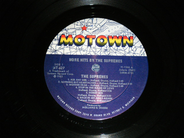 画像: THE SUPREMES -  MORE HITS BY THE SUPREMES  ( Ex++/Ex+++ : EDSP  )  / 1965 US AMERICA ORIGINAL MONO  Used LP
