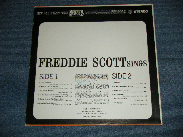 画像: FREDDIE SCOTT - FREDDIE SCOTT SINGS : Produced by GERRY GOFFIN ( Ex+++/Ex+++ ) / 1964 US AMERICA  ORIGINAL 2nd Press "BLUE Label" STEREO  Used LP +