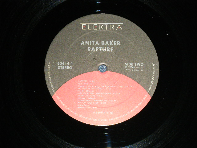 画像: ANITA BAKER - RAPTURE  (Ex++/MINT-) / 1987 US AMERICA ORIGINAL Used LP