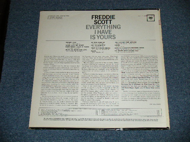 画像: FREDDIE SCOTT - EVERYTHING I HAVE IS YOURS ( Ex++/MINT- B-2:Looks:Ex++ ) / 1964 US AMERICA ORIGINAL "WHITE LABEL PROMO" MONO  Used LP +