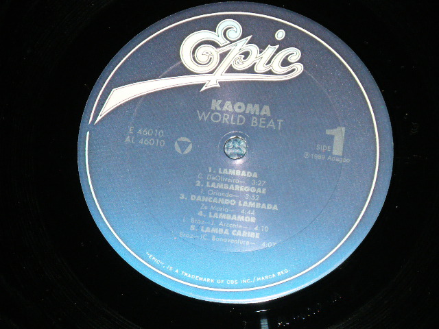 画像: KAOMA - WORLDBEAT  ( Ex++/MINT- ) / 1989 US AMERICA ORIGINAL Used  LP