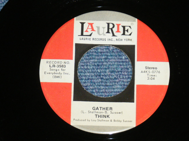 画像: THINK - ONCE YOY UNDERSTAND : GATHER   ( Ex++/Ex++- )  / 1972  US AMERICA ORIGINAL Used 7" Single 