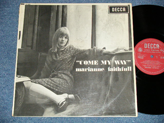 画像1: MARIANNE FAITHFULL - COME MY WAY ( Matrix # ARL-6747-1A/ ARL-6748-2A) ( Ex+/Ex+++ Looks:Ex+)  / 1965 UK ENGLAND ORIGINAL "RED Label with UN-BOXED DECCA" MONO Used LP